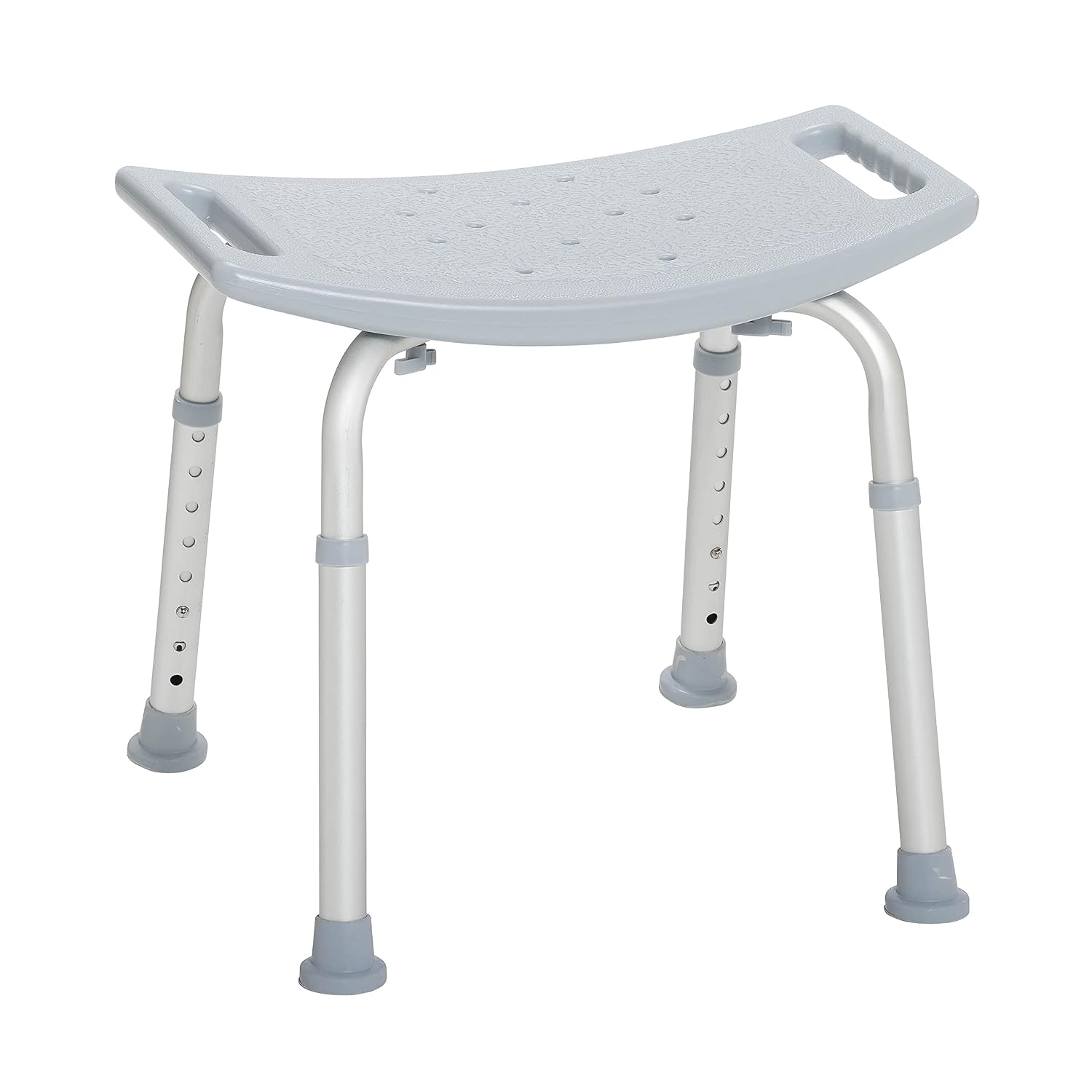 Drive Medical RTL12203KDR Shower Chair, Adjustable Stool with Suction Feet, Seat for Inside Shower or Tub, Bathroom Bench Bath Chair for Elderly and Disabled, 300 LB Weight Cap