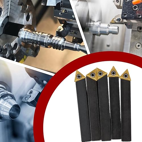 Miniatura 6 de findmall 5 unids 12 pulgada torno de carburo indexable Torno de torneado de herramientas de torno de metal herramientas inserta bits con insertos de