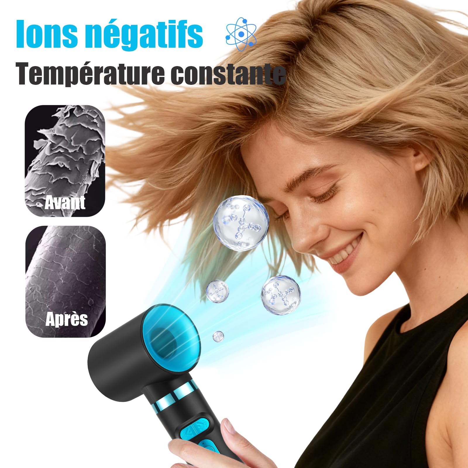 VGR 475 Brosse Soufflante 5-en-1 Multi Styler 1500W, Sèche-Cheveux Ionique avec Fer à Boucler Automatique, Brosse Ovale et Ronde, Cool Shot, 3 Températures et 2 Vitesses, Moteur BLDC, Vert