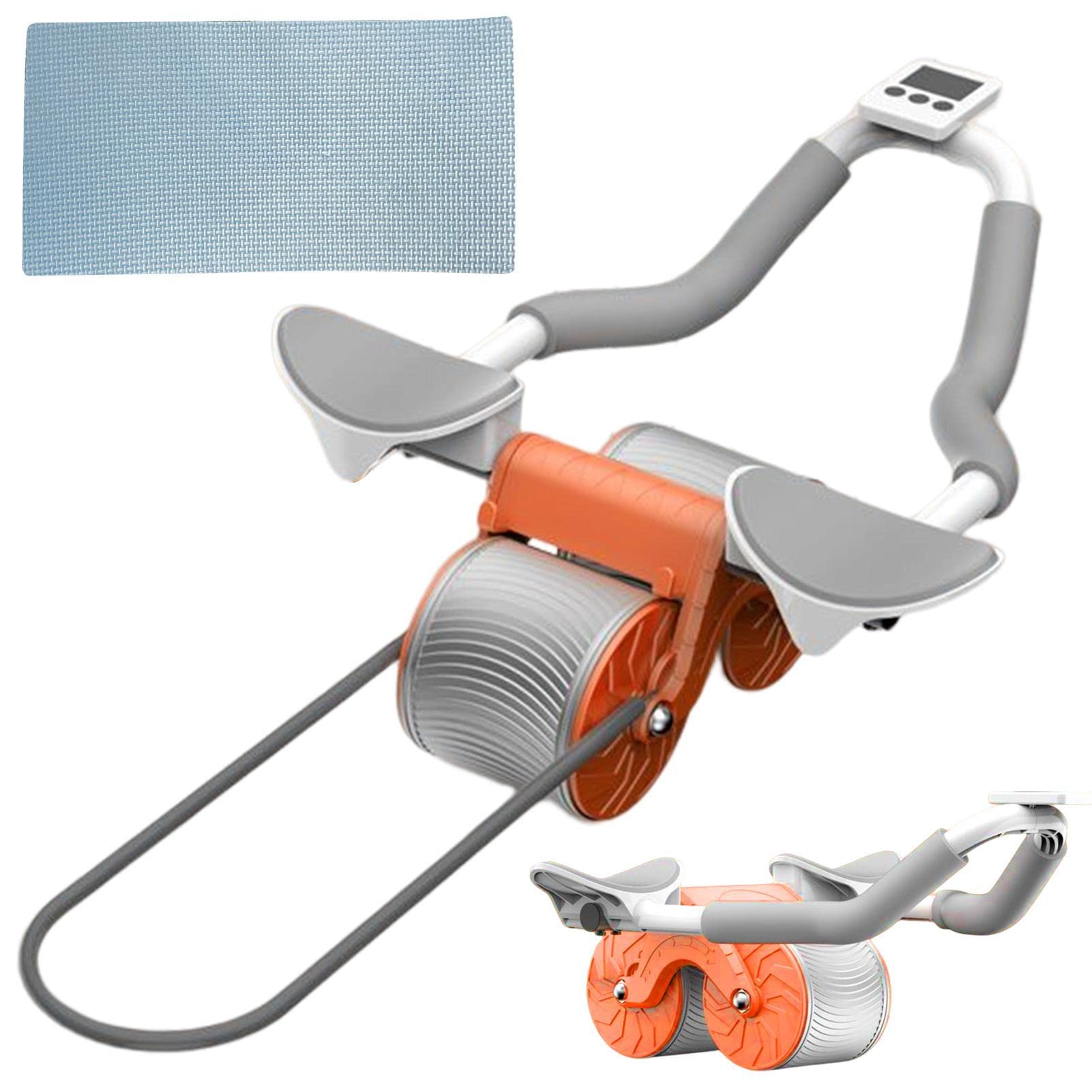 Abdominal Wheel - Automatic Rebound Core Roller Wheel | Two Wheels Core Strength Training Wheel Domestic Abdominal Exerciser For