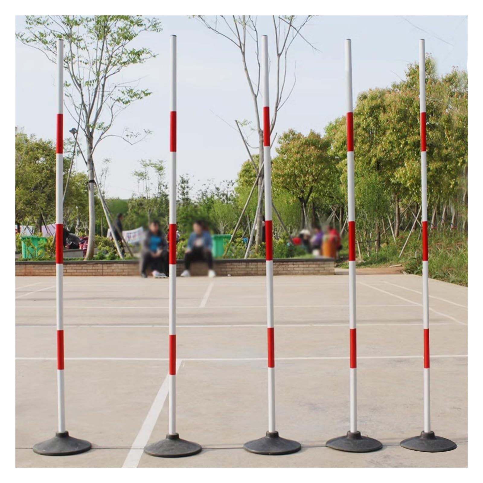 YXXSDP Soccer Agility Poles Coaching Sticks, 5 Pack Portable Speed and Agility Training Poles, Football/Soccer Multi Sports Equipment, for Fitness (Size : 1.8m/71inch)