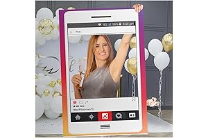 Customizable Life-Sized Cell Phone Photobooth Frame Prop for Social Media Events & Parties