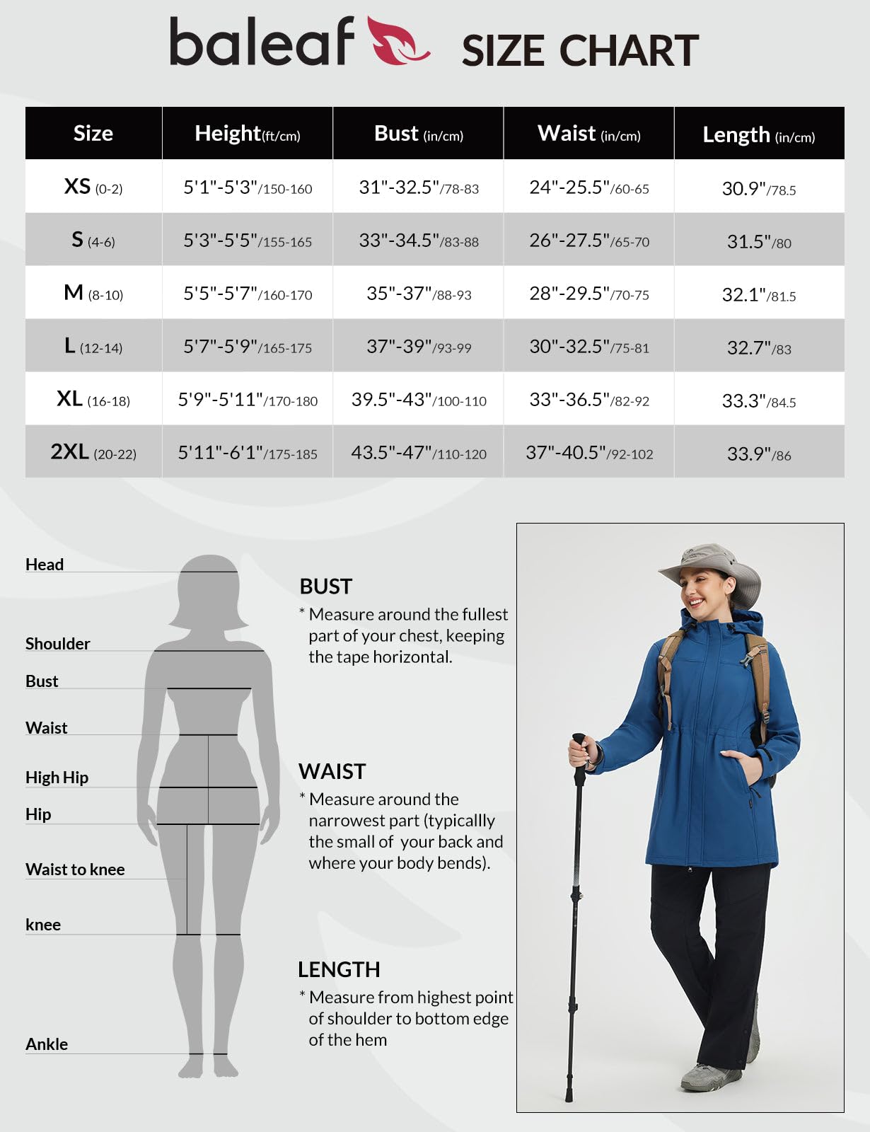 baleaf Giacca da donna foderata in pile Softshell giacca lunga impermeabile leggera impermeabile giacca a vento da donna giacca lunga per escursionismo