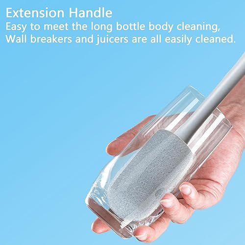 Miniatura 3 de 1 paquete de cepillo de botella pequeño cepillo limpiador de paja cepillo de limpieza de botellas 9 pulgadas cepillo de cerdas de nylon