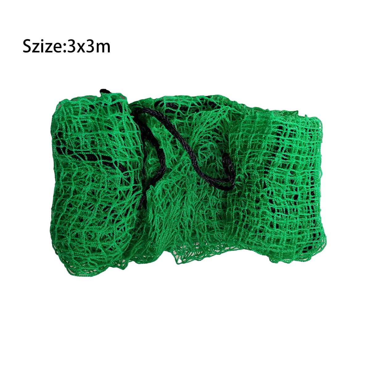 Siatka do ćwiczeń golfowych, wytrzymała siatka, lina sportowa, bariera, siatka treningowa, akcesoria do ćwiczeń golfowych, 3x3 metry (zielona)