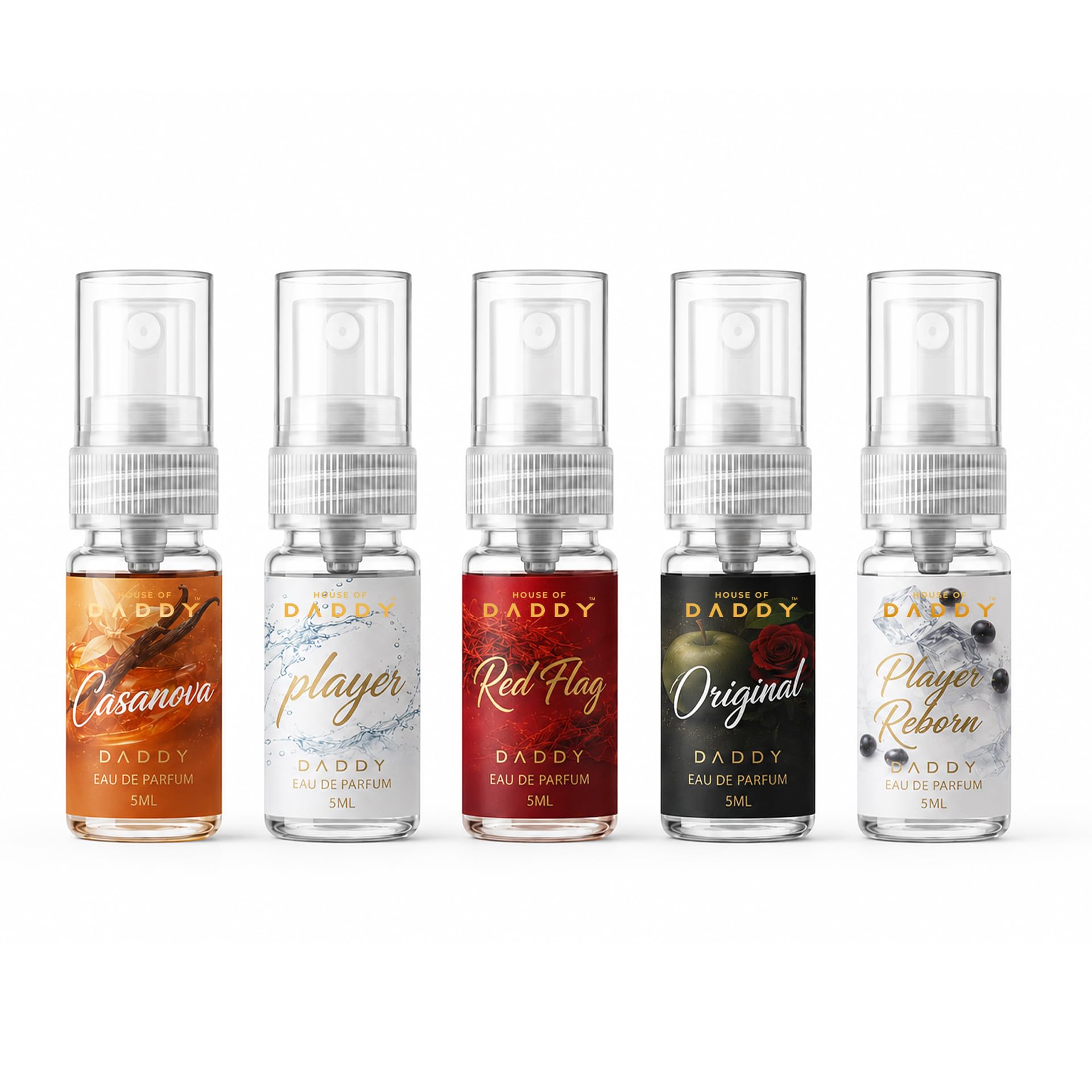 DΛDDY House of Daddy Eau De Parfum 5ml Pack of 5 · 5 ml (25 ml total) - Image 1