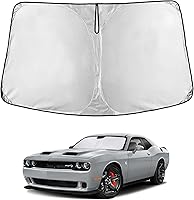 Vista 81 de EcoNour Parasol para parabrisas de camiones con bolsillo de almacenamiento Parasol reflectante de material 240T para protección contra rayos UV