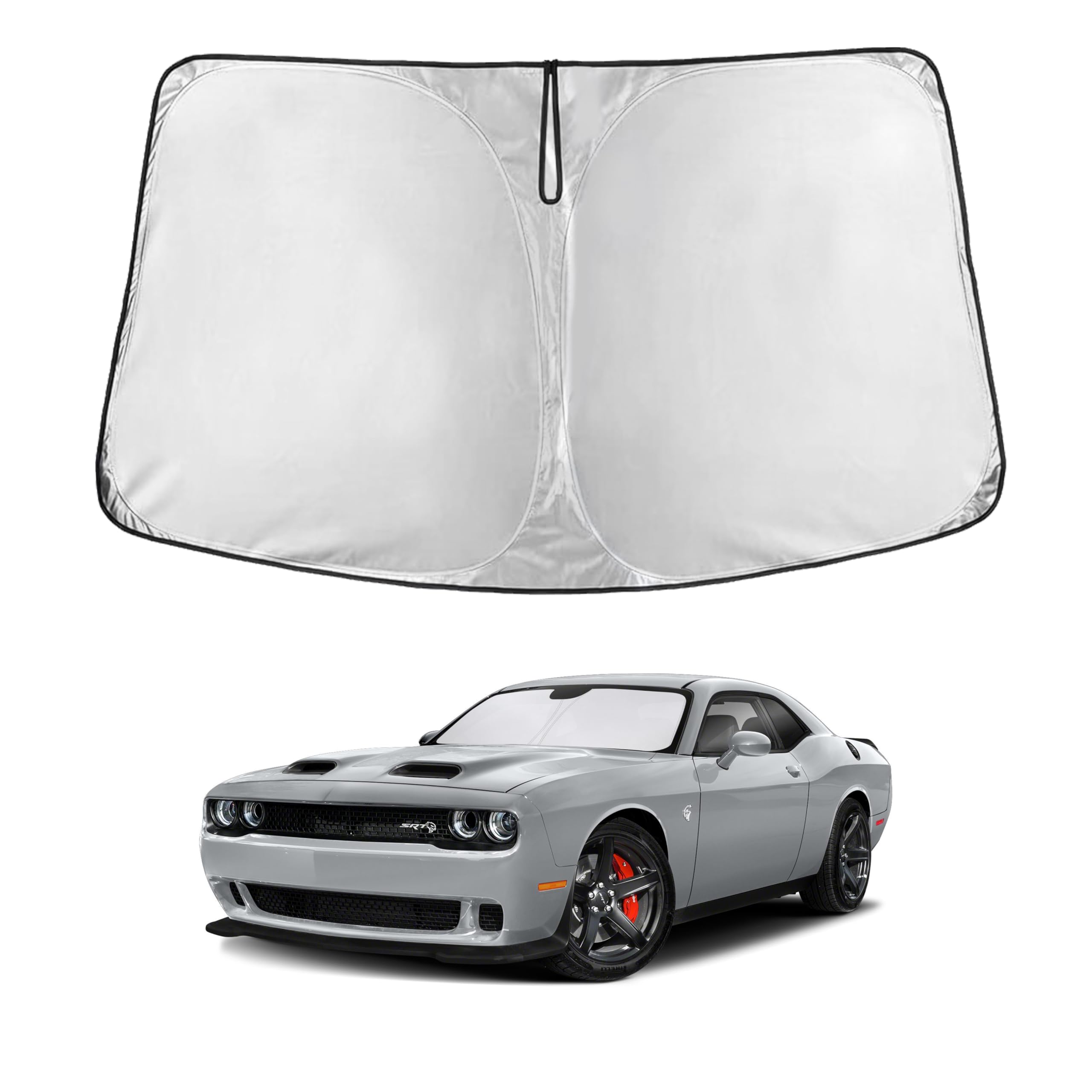 EcoNour Windshield Sunshade Compatible for Dodge Challenger 2015-2024 2025