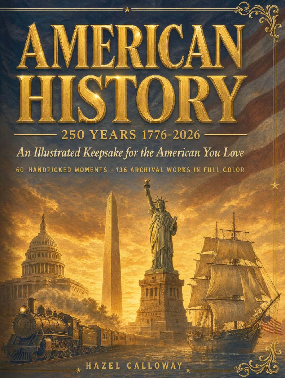 250 Years of American History: An Illustrated Keepsake Gift for the American You Love, Whether Dad, Grandpa, or the Veteran Who Raised You, with Handpicked Moments to Treasure and Pass Down