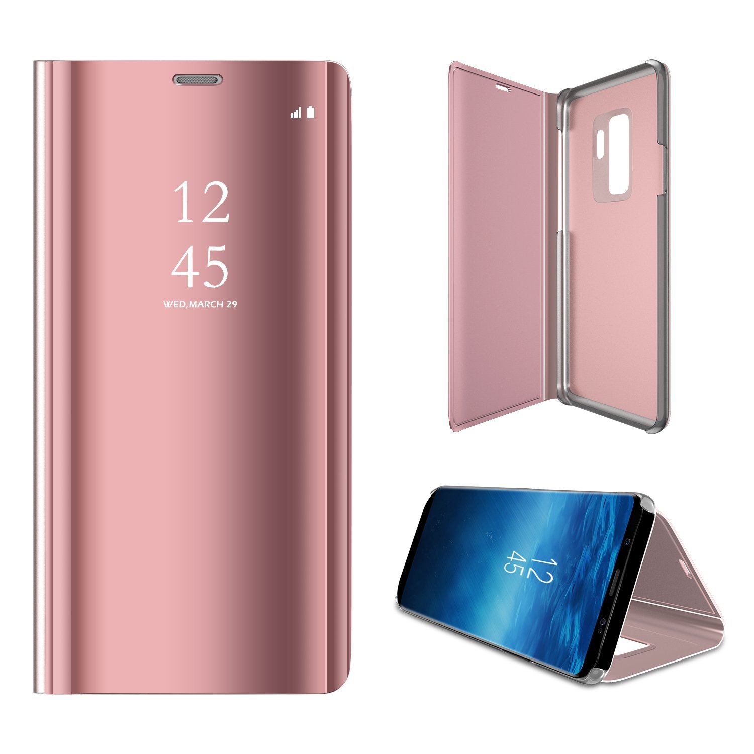 Samsung Galaxy S9+ 本体　256G ケース付き For Samsung Galaxy S9 Plus 2018 Mirror Case,Shinetop Slim Fit