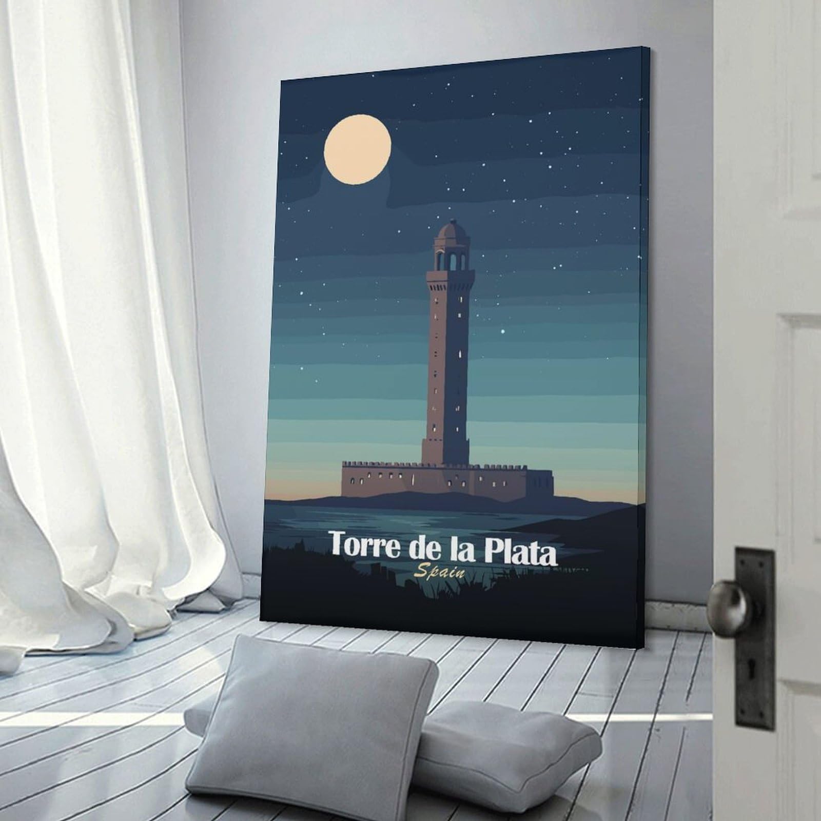 Junmoney Torre De La Plata, Spain Canvas Art Print 24x36inch(60x90cm), for Front Hall, Corridor Or Welcome Spaces, Home Artwork for First Impressions