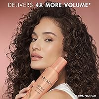 Vista 5 de Nexxus Mousse de viaje, Volumen Medio Hold 4-Pack – Escudo antihumedad 72 horas, control de encrespamiento 48 horas, fragancia rosa, 2 oz Ea