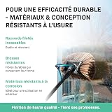 VONROC Brosse de Lavage Télescopique 6,5 m avec Arrivée Eau – Nettoyer Panneaux Solaires, Vitres, Façades et Véhicules – Kit Complet 2 en 1 - avec Tuyau, Raccord Universel - Nettoyage Puissant - 6