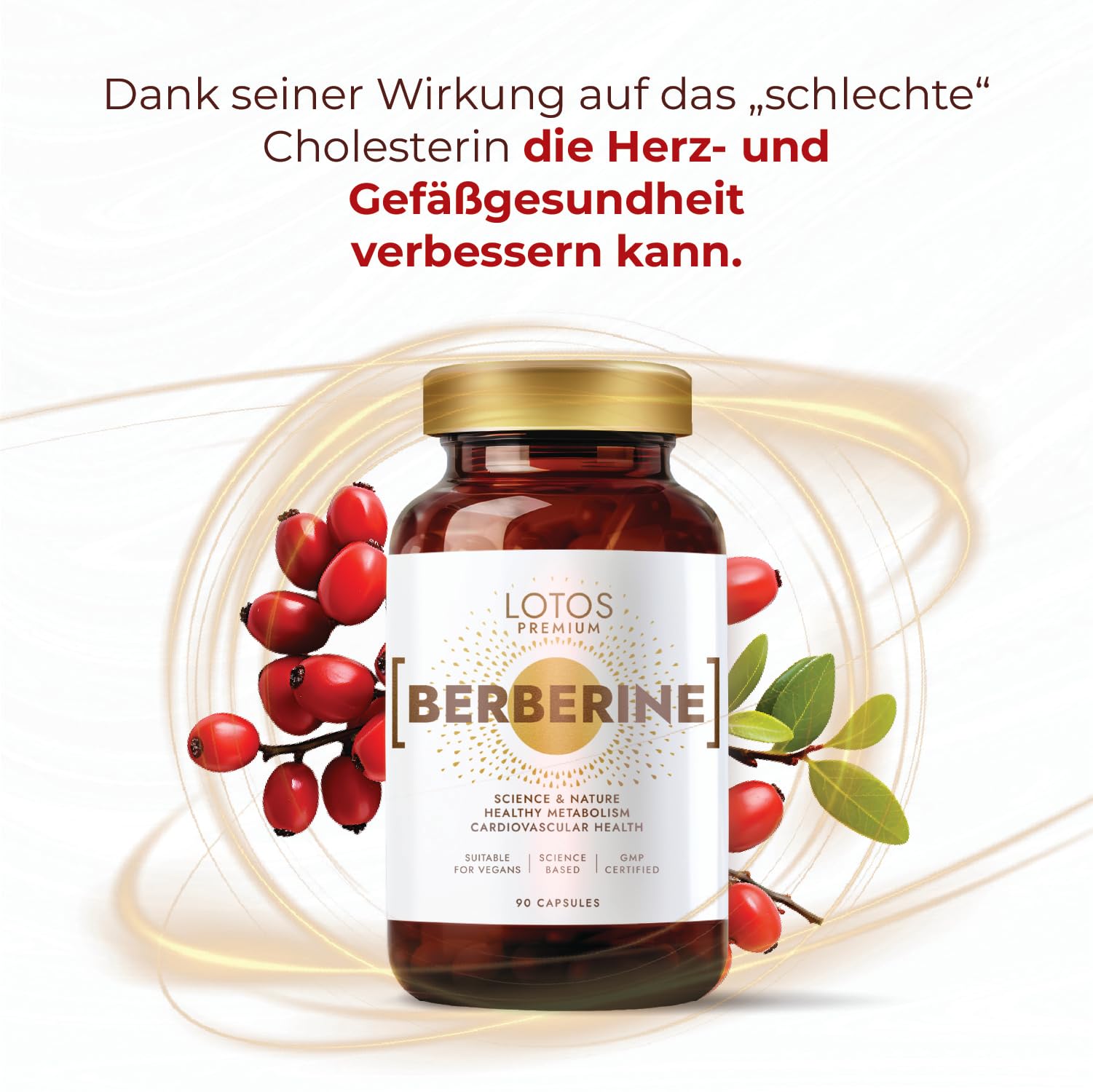 Berberin 500mg - 90 Kapseln 3er Pack - Für Veganer Geeignet - Maximale Absorption Berberis Aristata Wurzel - Hochdosiert, Ohne Zusatzstoffe, GMP-Qualität
