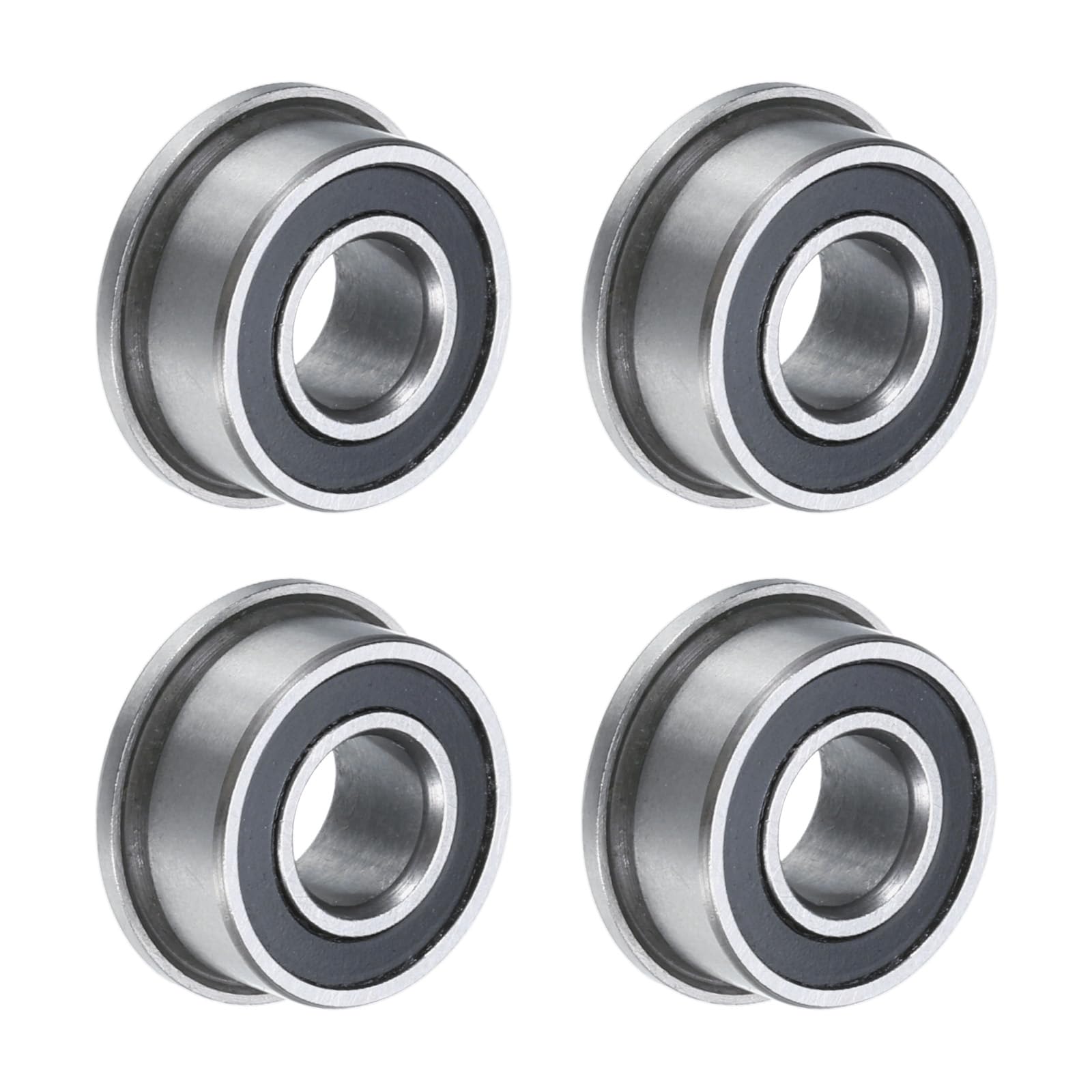 uxcell MF63-2RS Flanged Ball Bearing 3x6x2.5mm Double Sealed