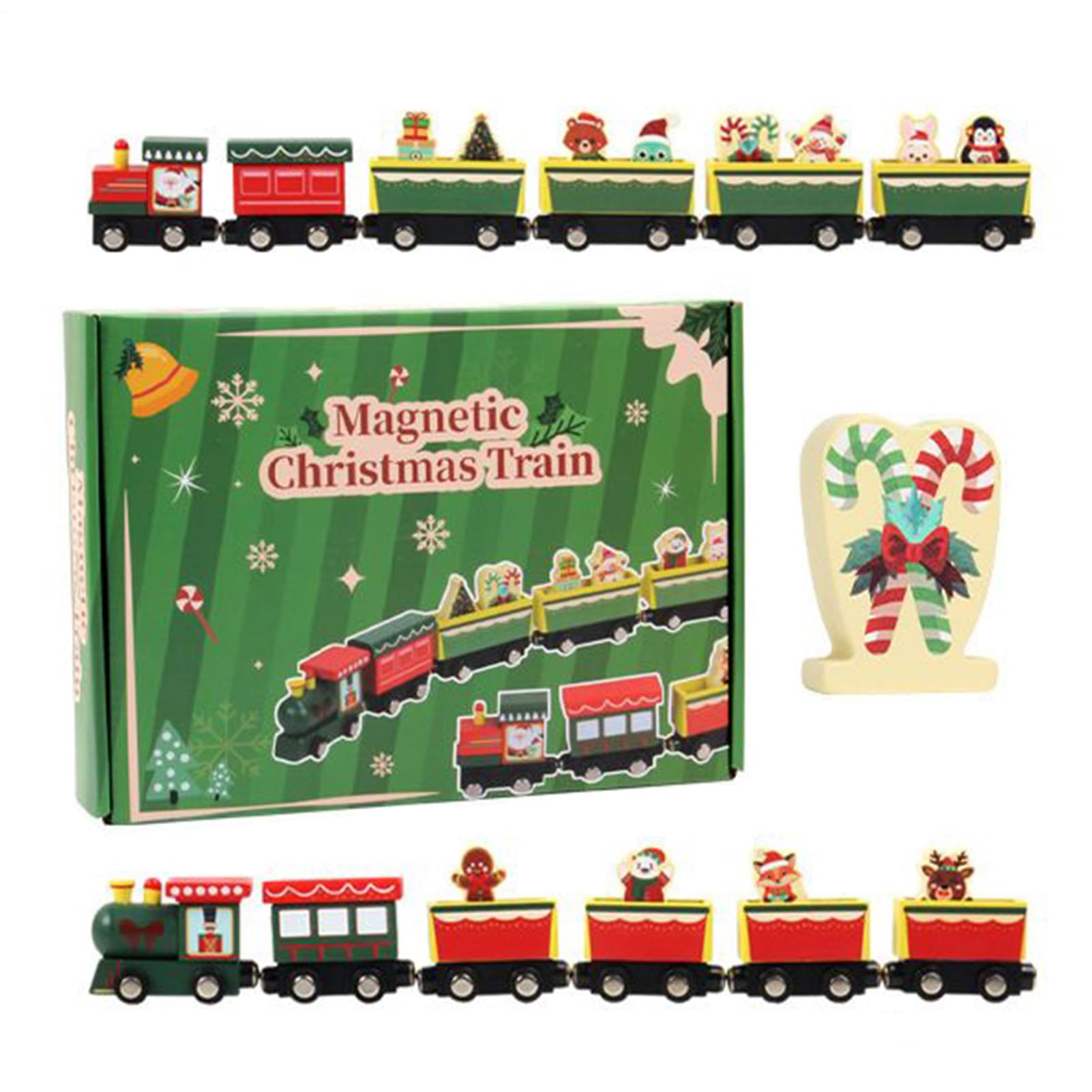 Genérico Juguete Tren Navideño para Bebés Decoración De Madera