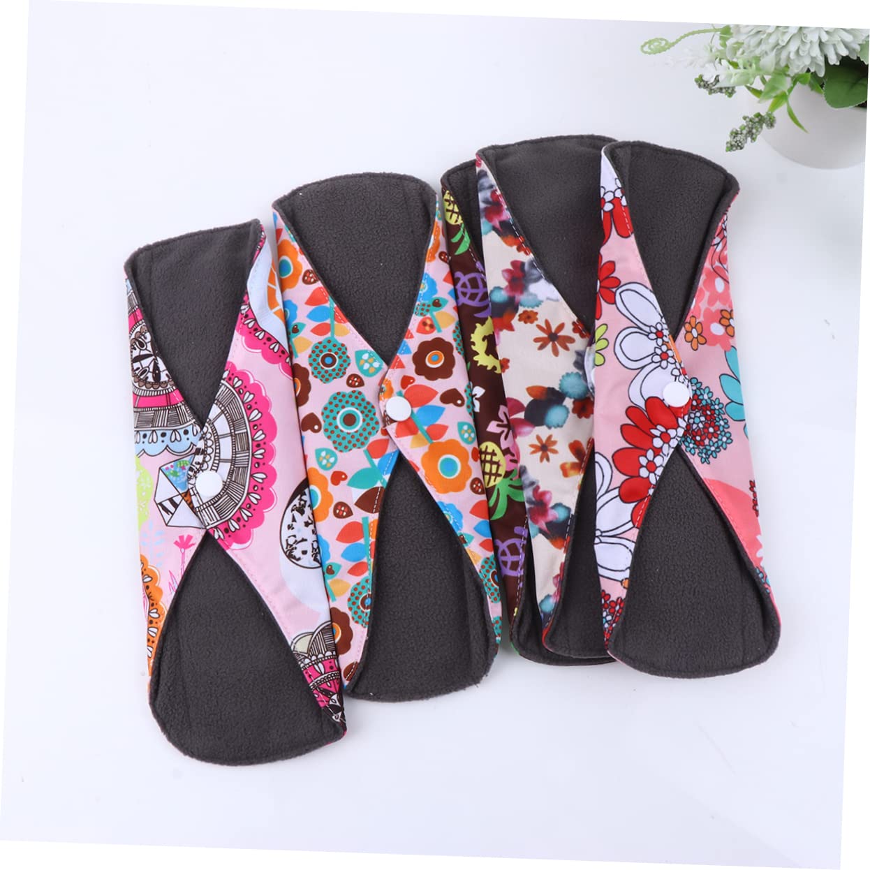 Healvian 8pezzi Assorbenti Donna Igienici Lavabili in Cotone Traspiranti Riutilizzabili Resistenti e Sicuri Ecologici con Design Pratico Facile da Pulire e Piegare per Ciclo Mestruale