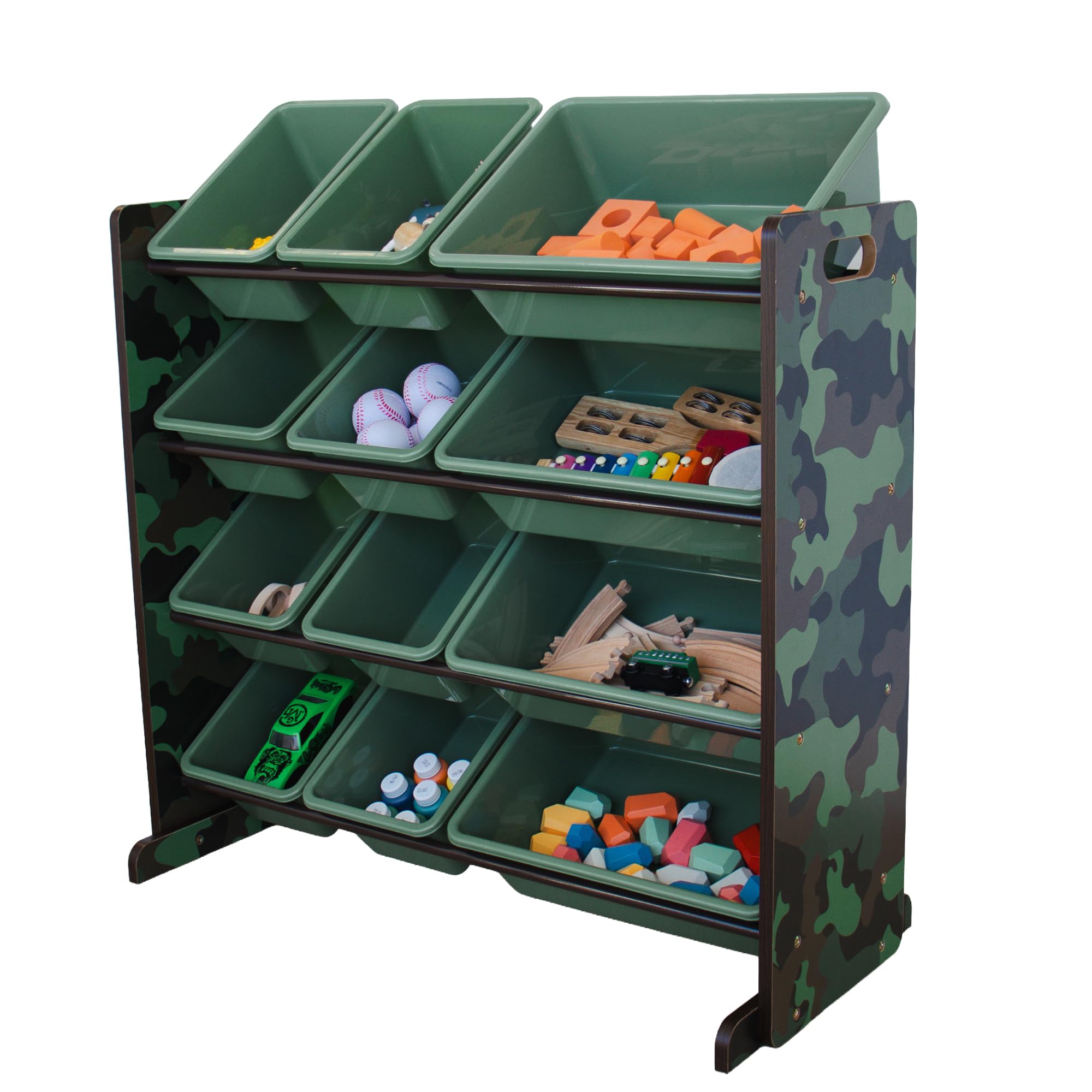 Humble Crew Kids Toy Organizer with 12 Bins, 4 Tier Storage for Playroom
