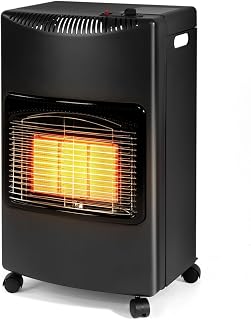 Gsmhoat 18,000 BTU Foldable Propane Patio Heater - Portable Outdoor Gas Heater with Safety Features for Camping, Garage & Backyard