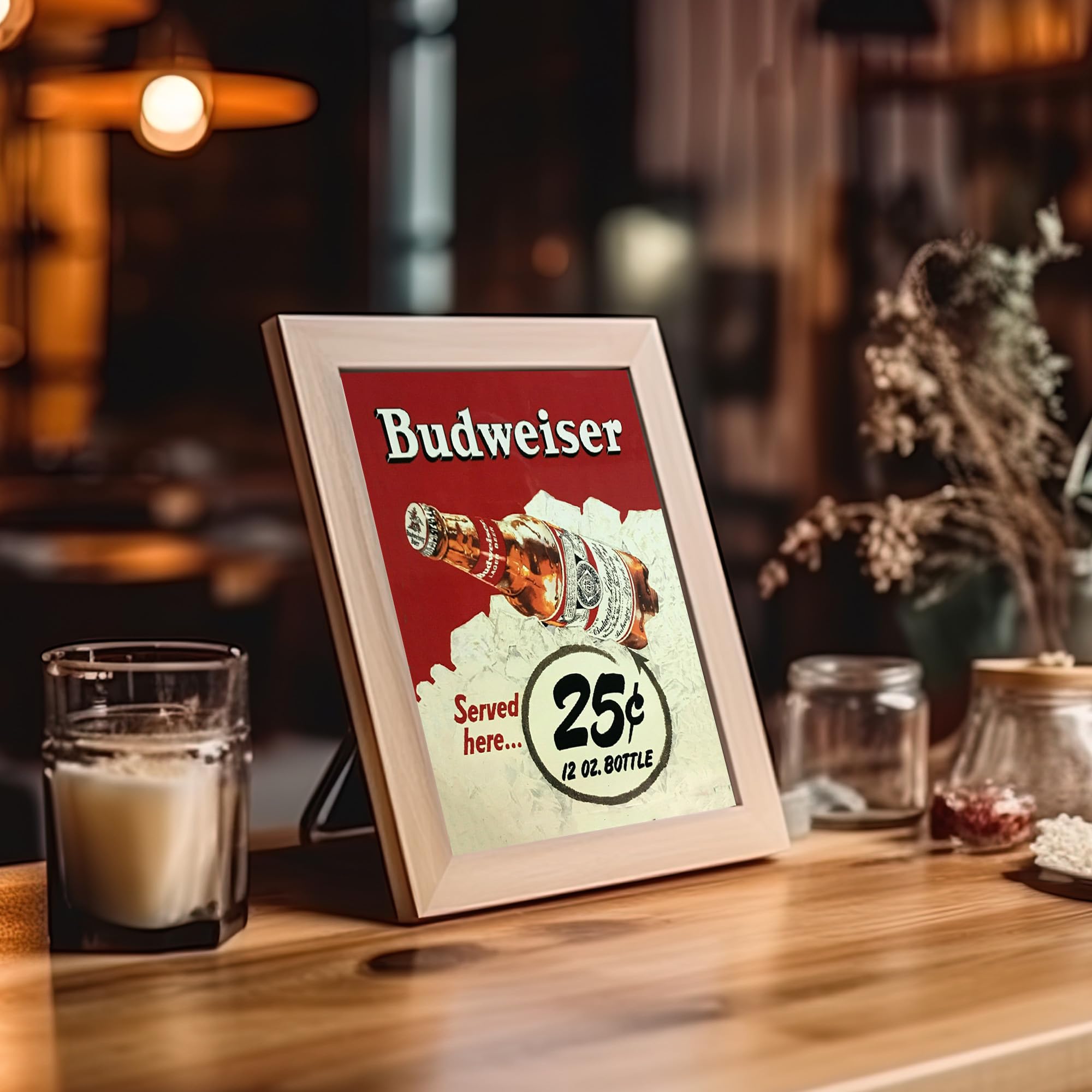 Amazon.com: AMERICAN LUXURY GIFTS Beer Served Here Vintage Bar