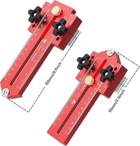 Miniatura 2 de Twotrees Thin Rip Jig, guía de plantilla de sierra de mesa extendida, accesorios para sierra de mesa para hacer cortes repetitivos de tira estrecha