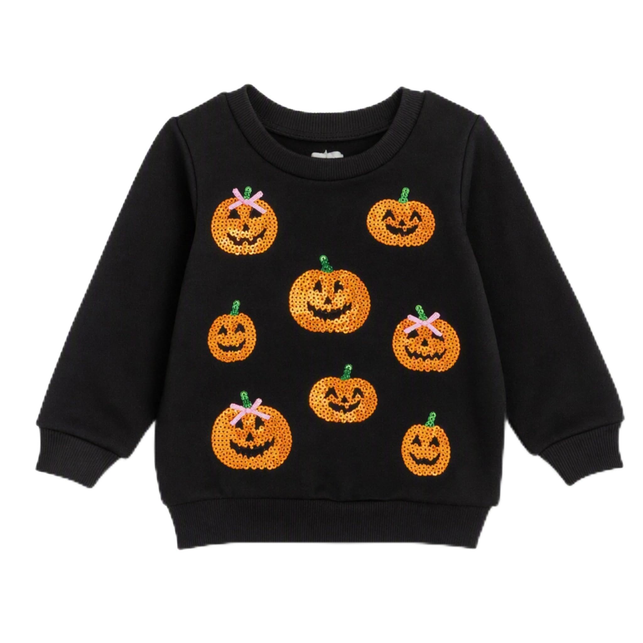Mud Pie Sequin Halloween Sweatshirt