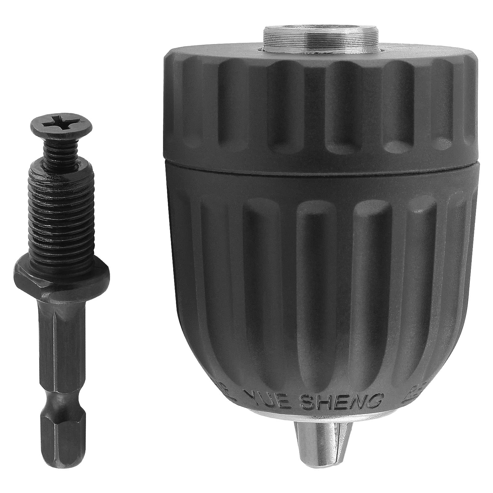 4Pcs 1/4"Hex Shank Keyless Drill Chuck Adapter Bit Quick Change