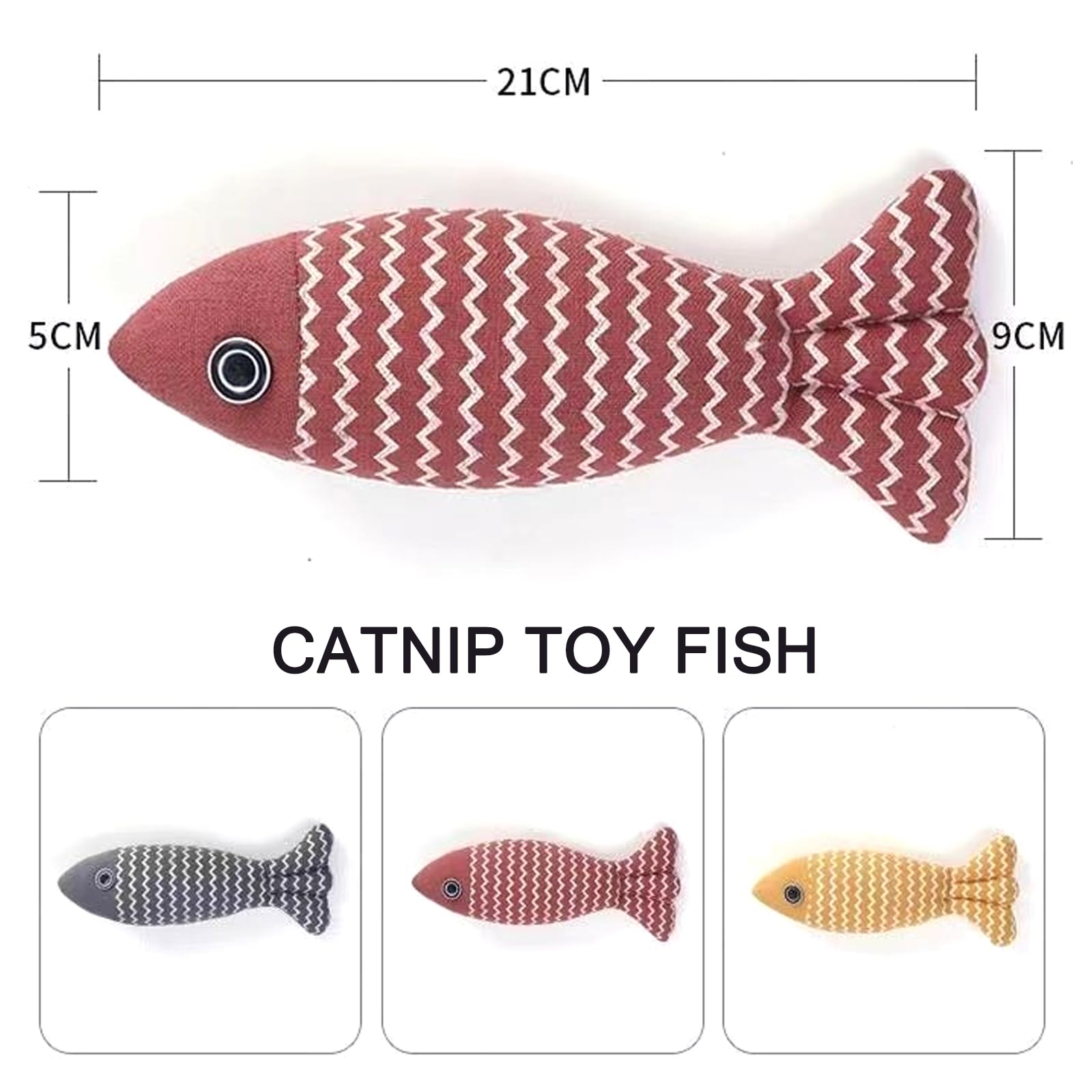 DAVBNM 3pcs Catnip Toy, Cat Chew Toy, Bite Resistant Catnip Toys, Plush Cartoon Kitten Teething Interactive Toy - Image 2