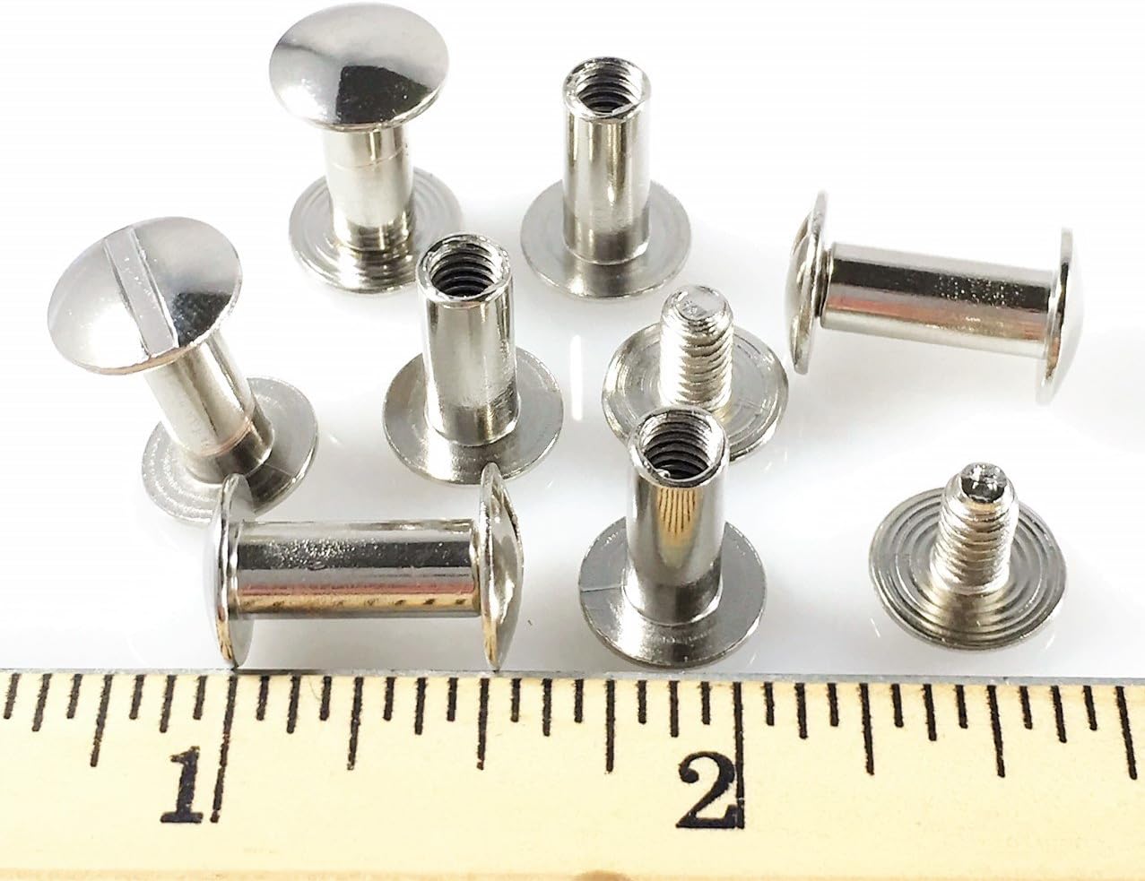 Chicago Screws 1/2" Plain 25 Pcs Np Silver