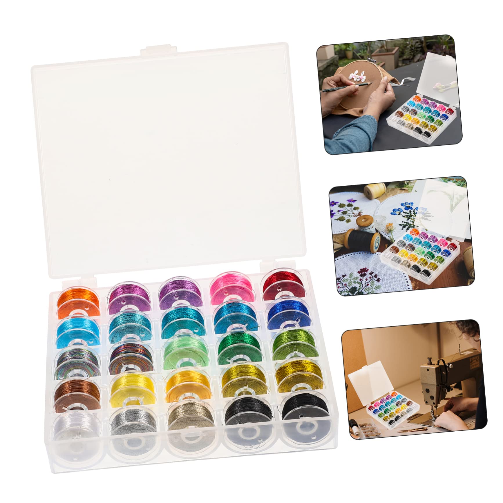 Operitacx 75rollos Hilo De Bordado Para Manualidades Hilos De Costura Coloridos Para Bordado Costura y