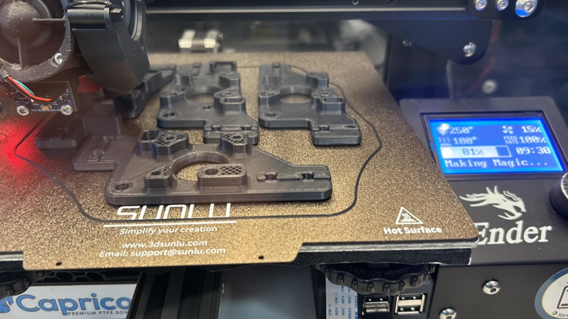 Produktbild von Magnetische Bauplatte 170x170mm – Flexibel, Abnehmbar, Für FlashForge Adventurer 3 3D-Drucker, Kratzfest Und Hitzebeständig