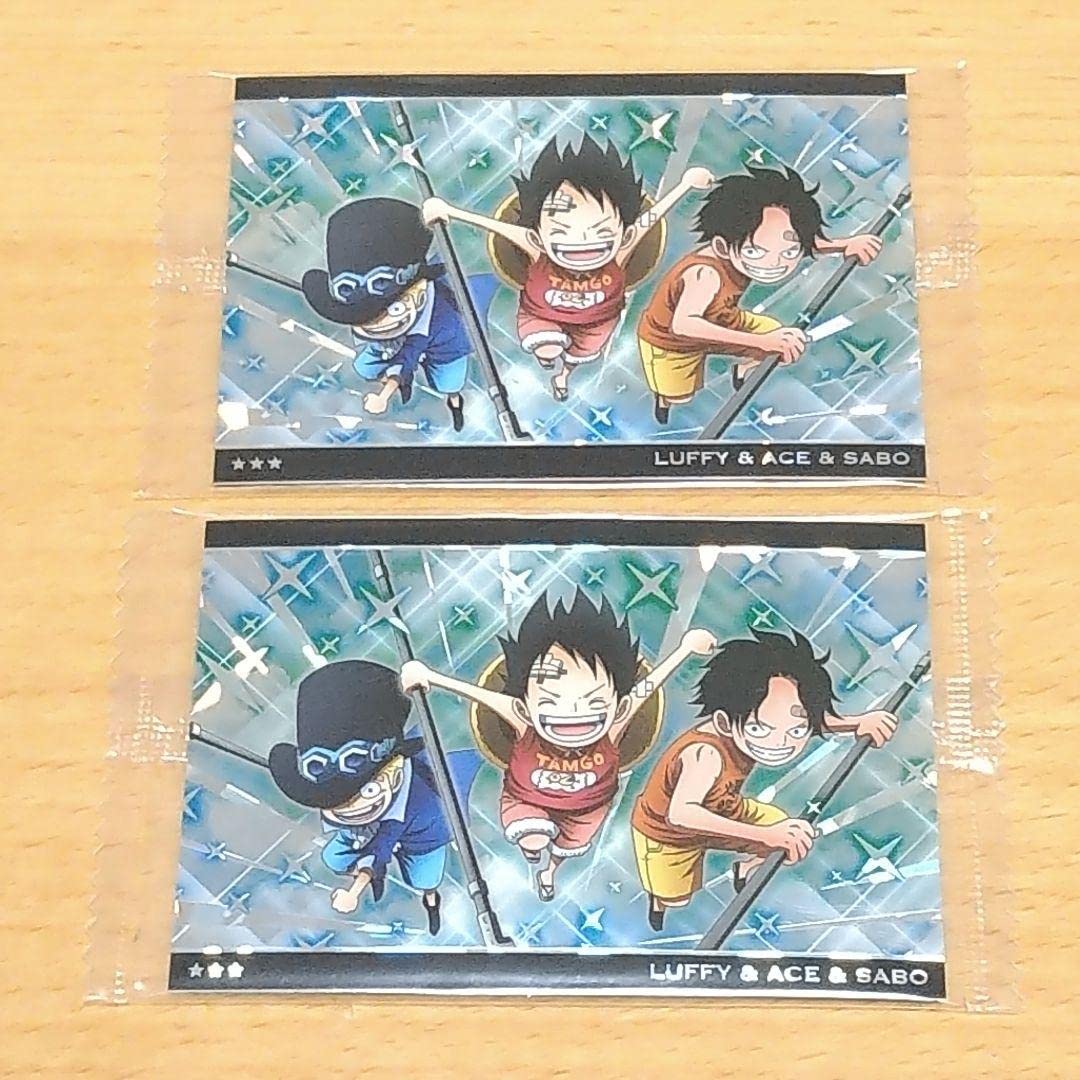 Amazon.co.jp: ワンピースウエハースカード ASL ルフィ エース サボ