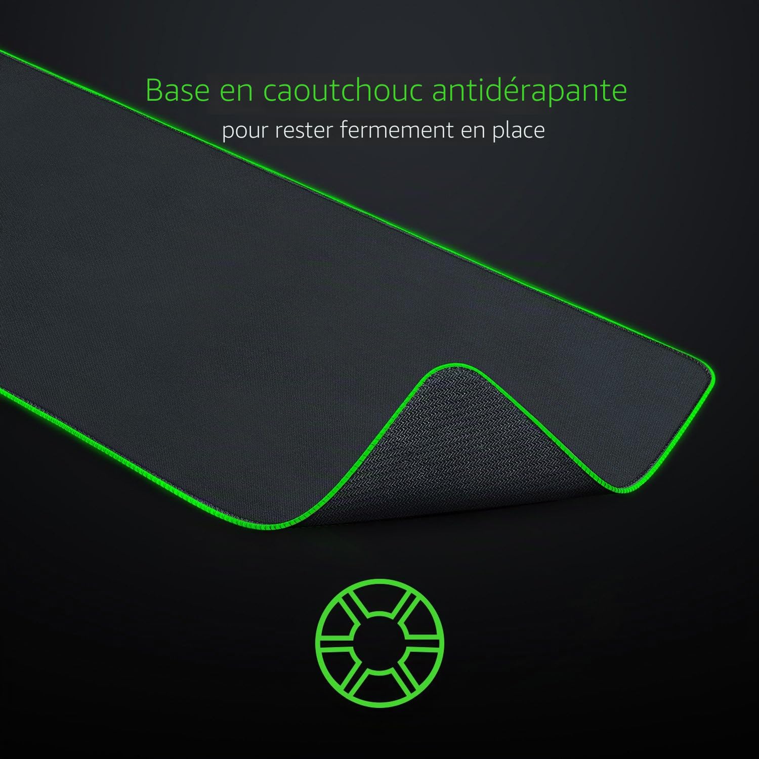 Razer Goliathus Extended Chroma - Tapis de Souris Gaming XXL et Doux avec éclairage RGB (Support de câble, Surface en Tissu, Bord surpiqué, Optimisé pour Toutes Les Souris) Noir