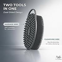 Vista 4 de Nuevo exfoliante de silicona exfoliante Avilana fácil de limpiar, ecológico, larga duración, y más higiénico que el lufa tradicional., Total 1, Rosa