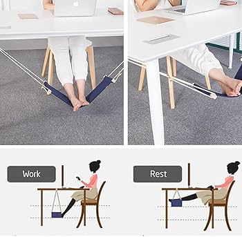 Amazon | 足らっく フットレスト ハンモック式 足休め 足置き