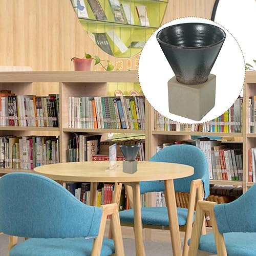 Miniatura 4 de Mobestech 1Set Vintage Ceramic Milk Mug for Coffee Tea and Latte Stylish Water Cup with Stable Base for Home Office and Cafe Use Elegant Design and