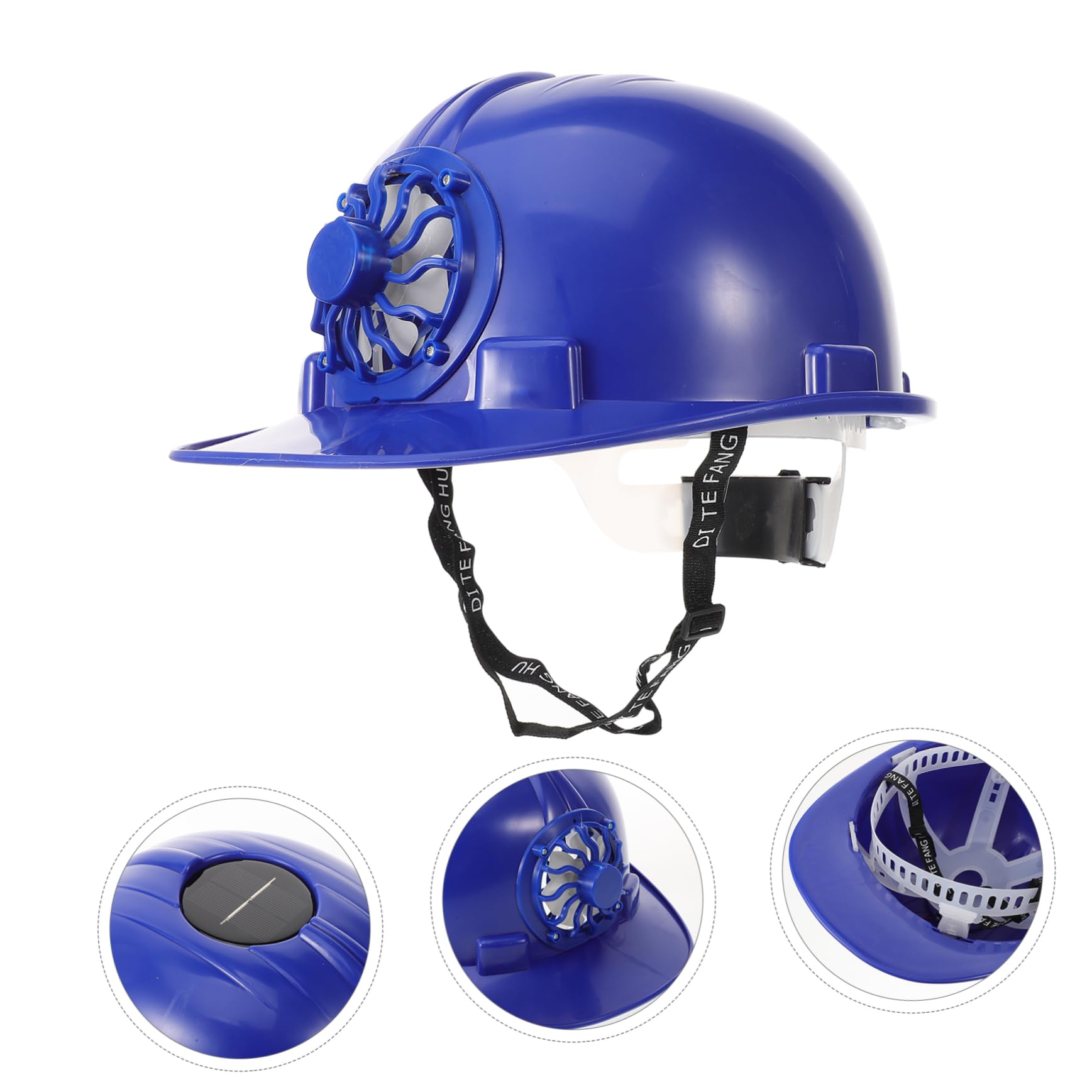 Uonlytech Casco Ventilador Solar Sombreros para Hombres Industrial Sombrero Duro Tapa De Enfriamiento Ventilador De Refrigeración Casco Ventilador Construcción Sombrero Visera De Sol