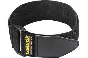 LuBanSir 2" x 18" (6 Pack) Elastic Hook and Loop Storage Straps with Buckle