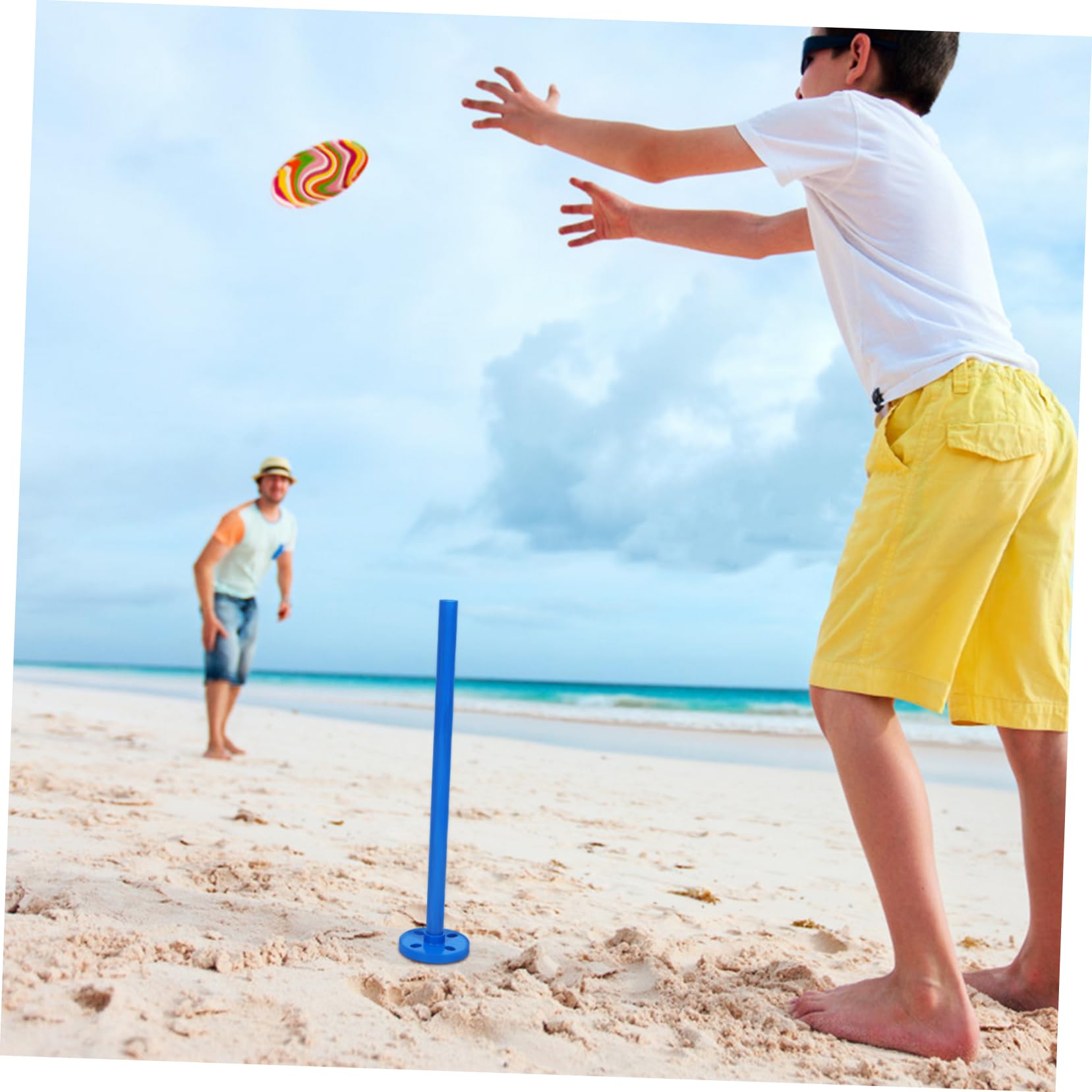 Abaodam Training High Jump Stand Balance Topper Outdoor Hurdle Balanced Topper Sturdy Plastic Column Part Versatile Hurdle Rack