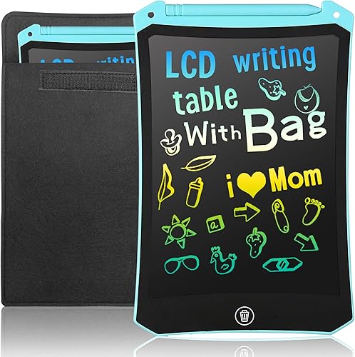Tableta de escritura LCD para niños, tablero de garabatos con bolsa, tableta de dibujo electrónico y pizarra de actividades, tablero de dibujo Etch