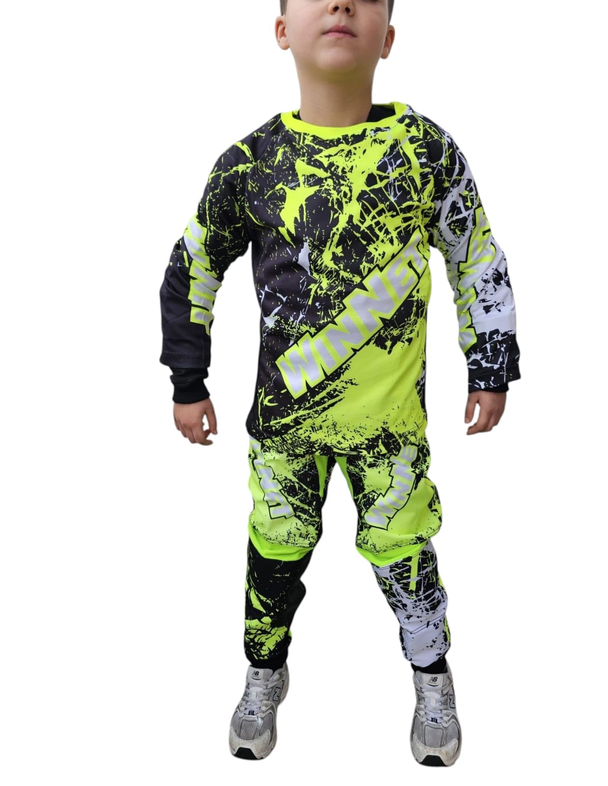 WinNet Completino tuta Bimbo Bambino Moto Cross Quad Maglia maglietta + Pantalone