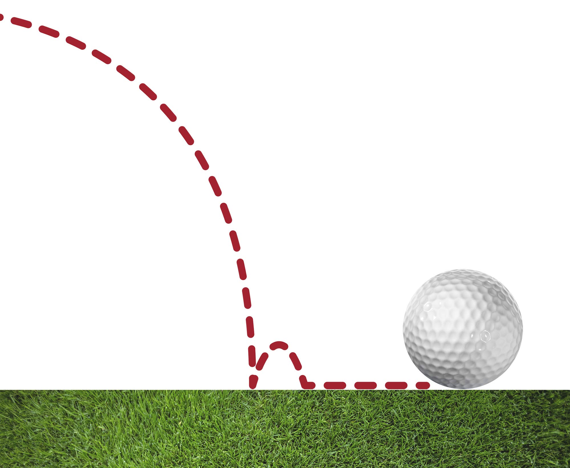 LONGRIDGE Lot de 50 Balles de Golf à Faible Rebond Crazy Mini Golf de Blanches