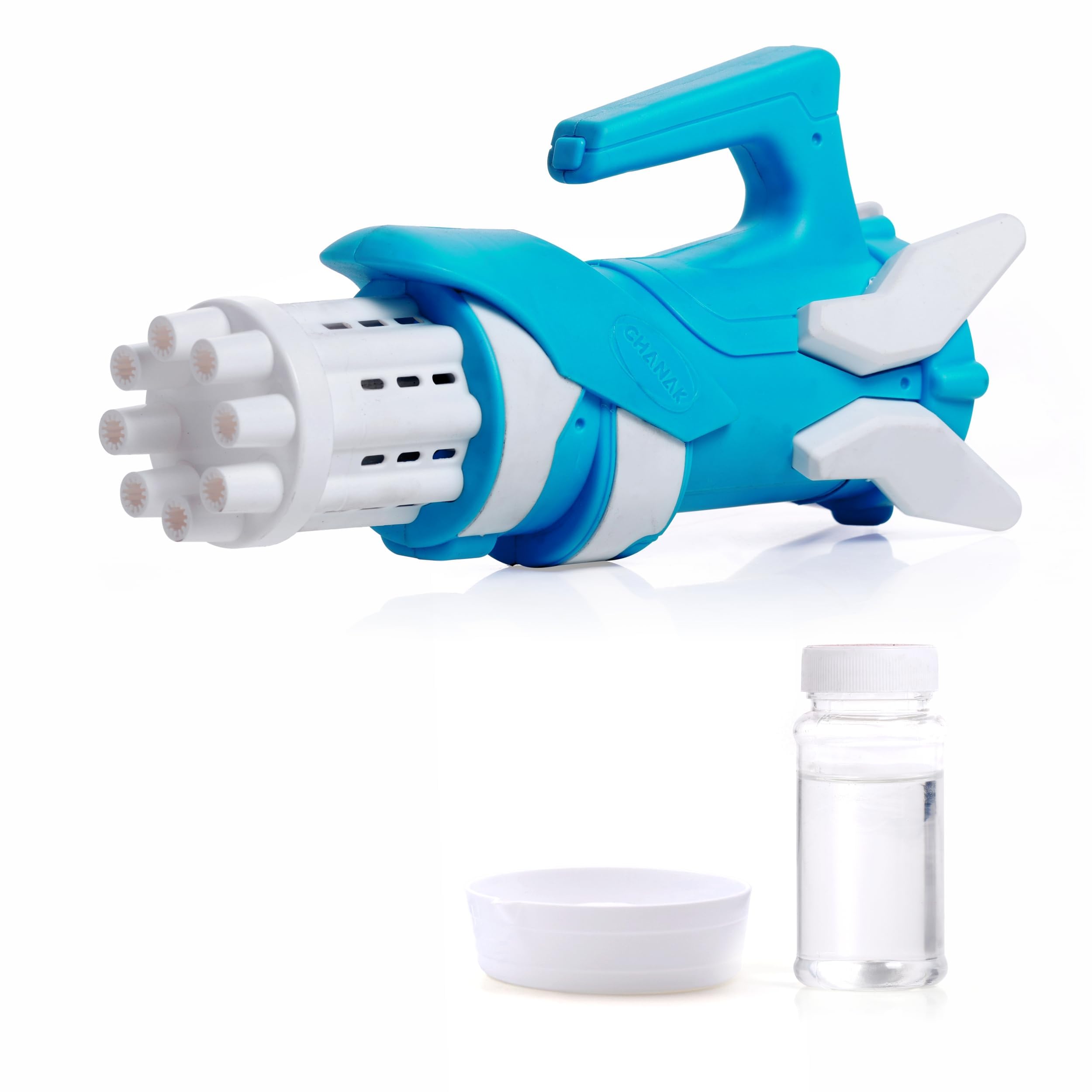 Aditi Toys Gatling Bubble Gun for Kids, 8- Hole Bubble Gun Toy for Kids Above 3 Years, Bubble Machine for Indoor & Outdoor Play, 100% Safe & Skin Friendly (Bubble Solution Included), BIS Approved-image-13