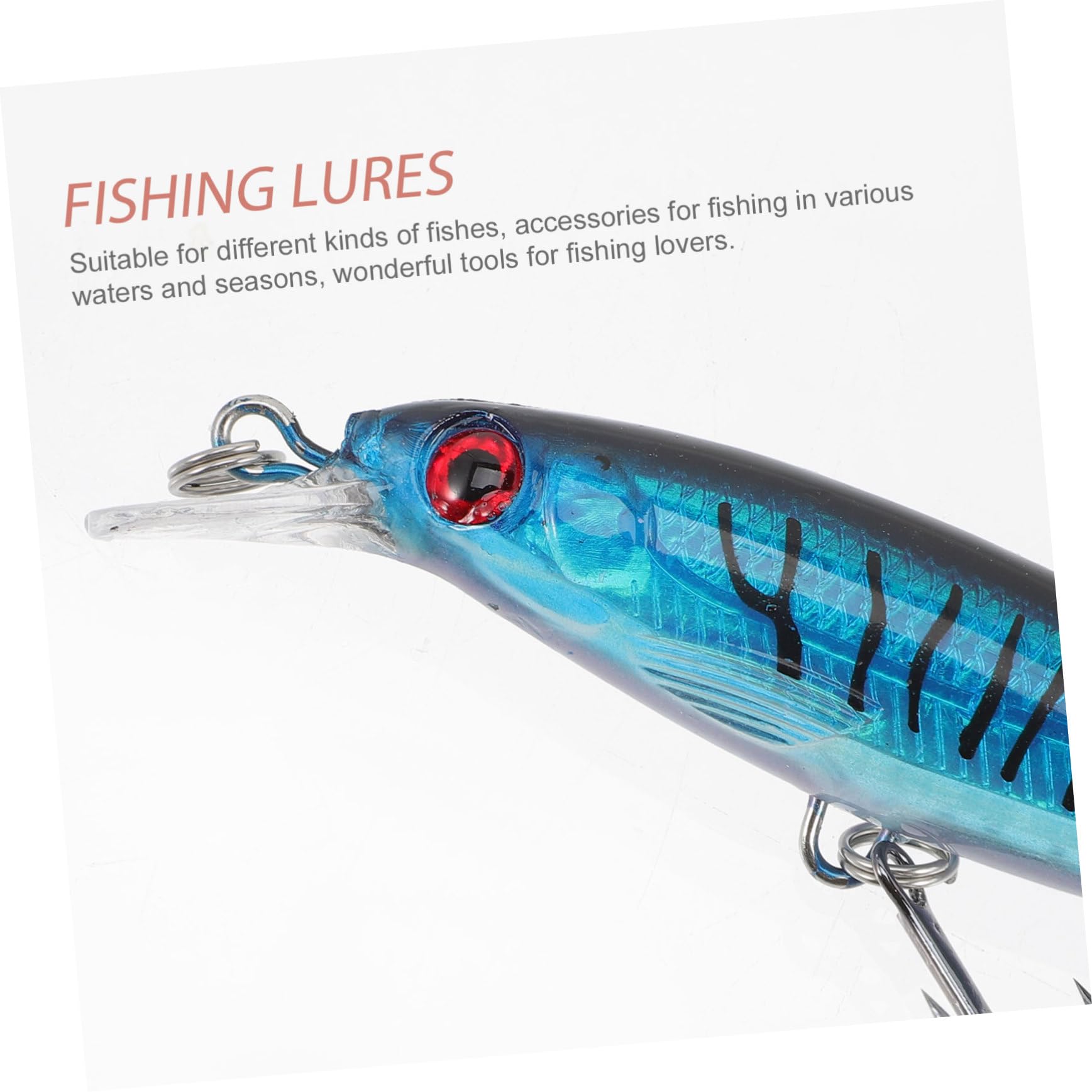 INOOMP 18pezzi Esche Artificiale per Pesca Bait Leggero e Resistente Lure Imitativo per attività di Angling Dolce e Salata