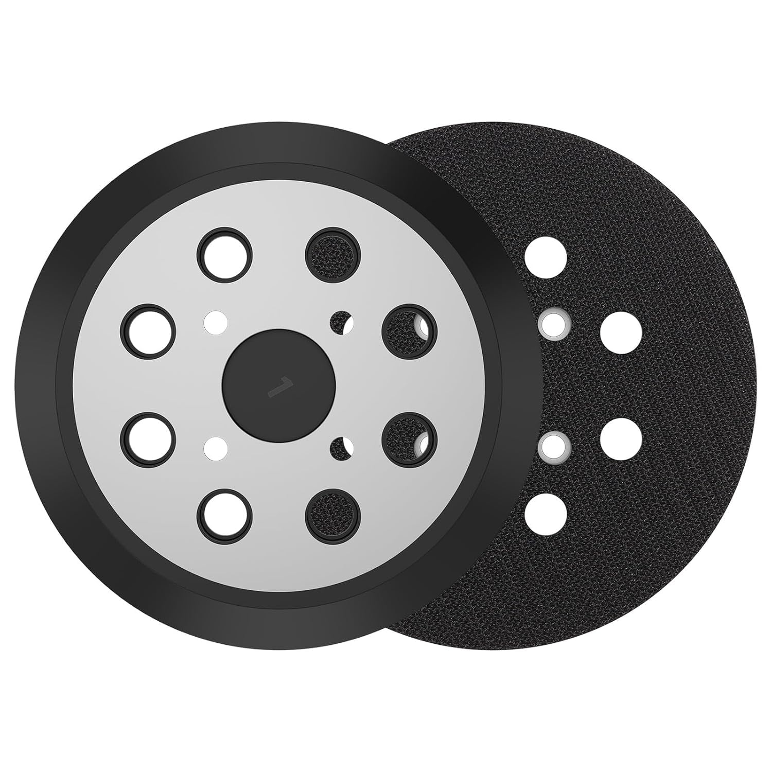 NIHUIFDPY 5" (125mm) 8-Hole Replacement Sander Pad, 2-Pack Hook & Loop Backing Plate with Metal Backing for Orbital Sanders, Compatible with Milwaukee 6021-21, Ridgid R2600, Ryobi RS290, Craftsman-picture-15