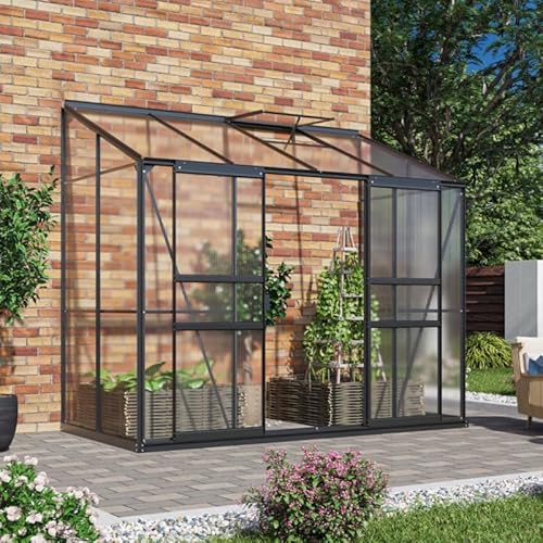Gewächshaus Vitavia Ida 3300 Schwarz Polycarbonat 4 mm 132 x 257 H 222 cm Gewächshaus Vitavia Ida 3300 Schwarz Polycarbonat 4 mm 132 x 257 H 222 cm