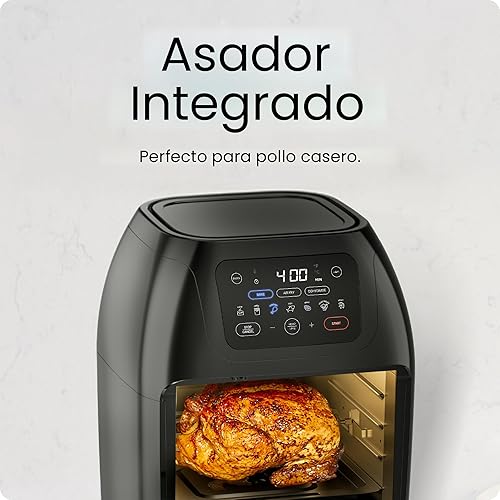 Miniatura 6 de Chefman - Freidora digital multifuncional  asador deshidratador horno de convección 17 preselecciones en pantalla táctil para freír asar deshidratar