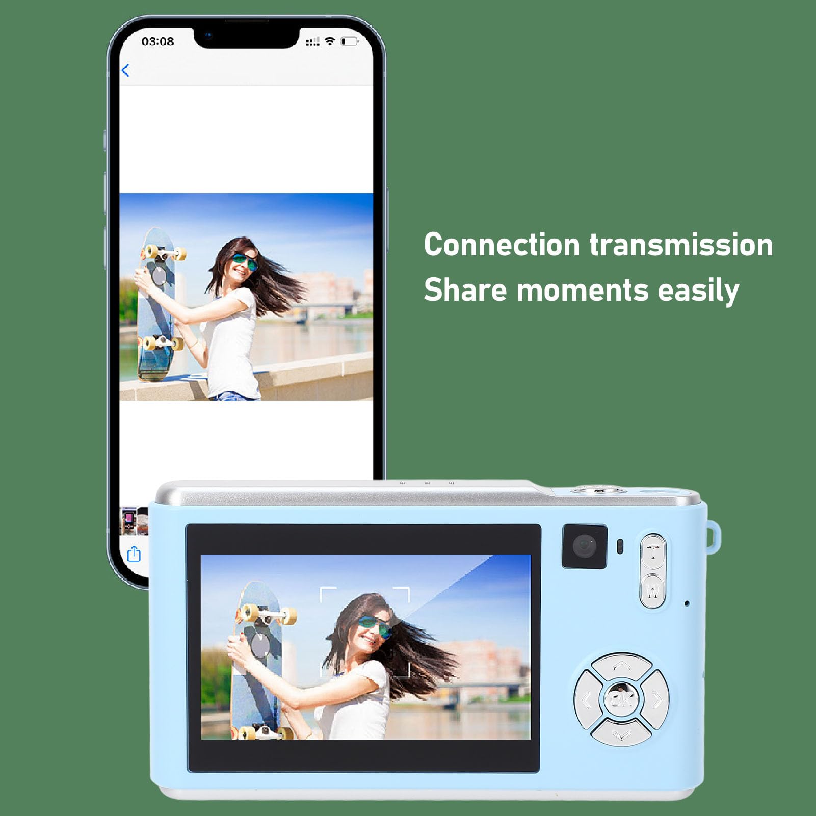 Amazon | デジタルカメラ、18Xズーム付き36MP 1080Pデジタル