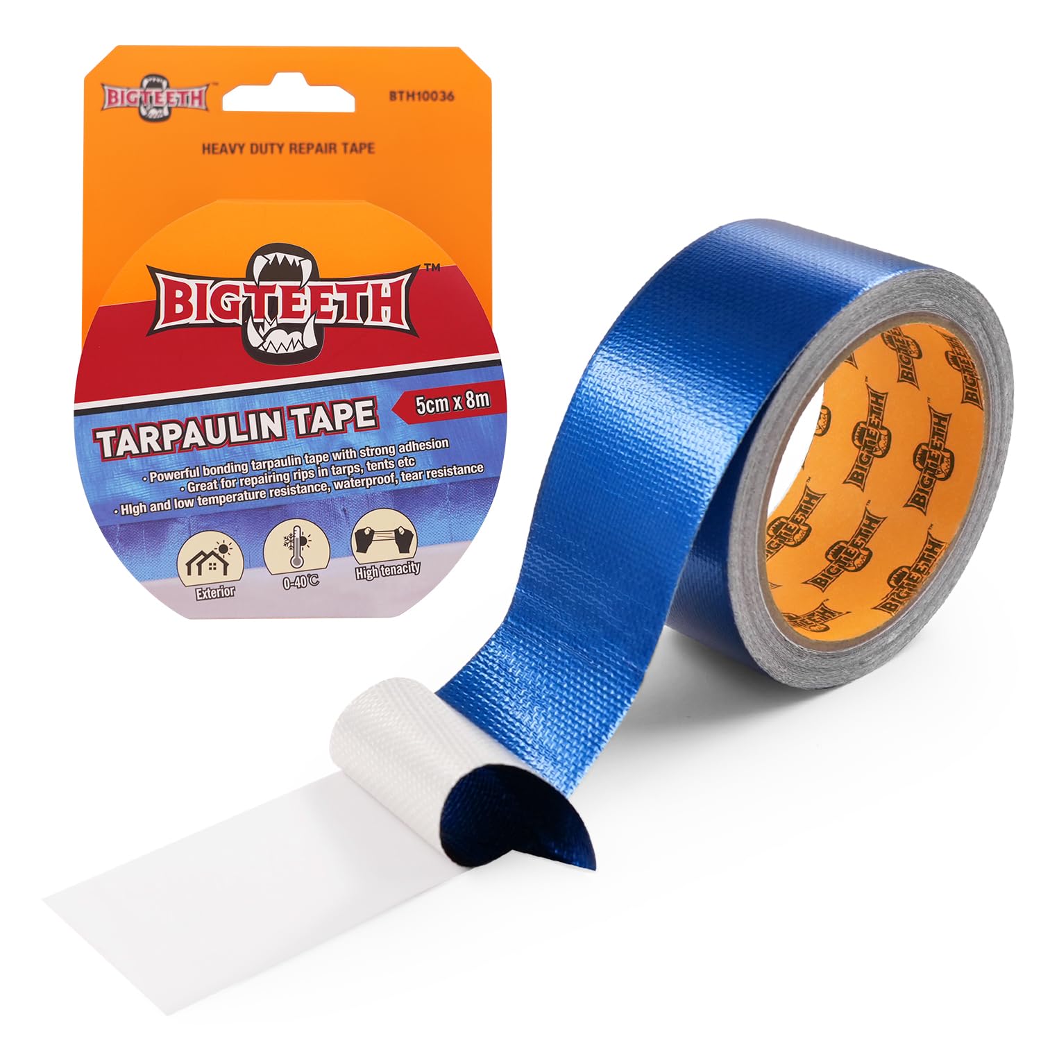 BIGTEETH Tarpaulin Repair Tape 50mm x 8m