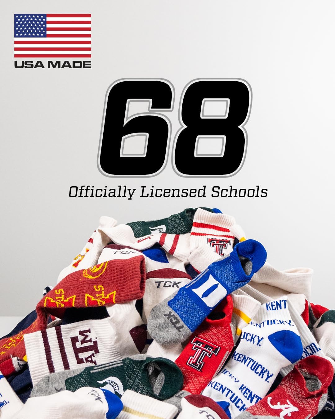 Vintage NCAA College Socks For Men and Women, Classic Soft Cotton Sock - Image 6